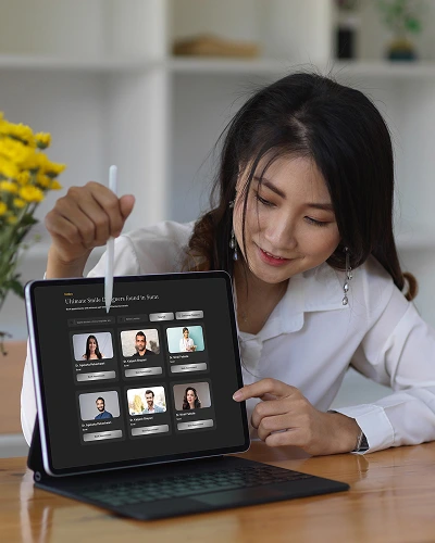 Initial consultation step to begin your Ultimate Smile Design treatment planning process